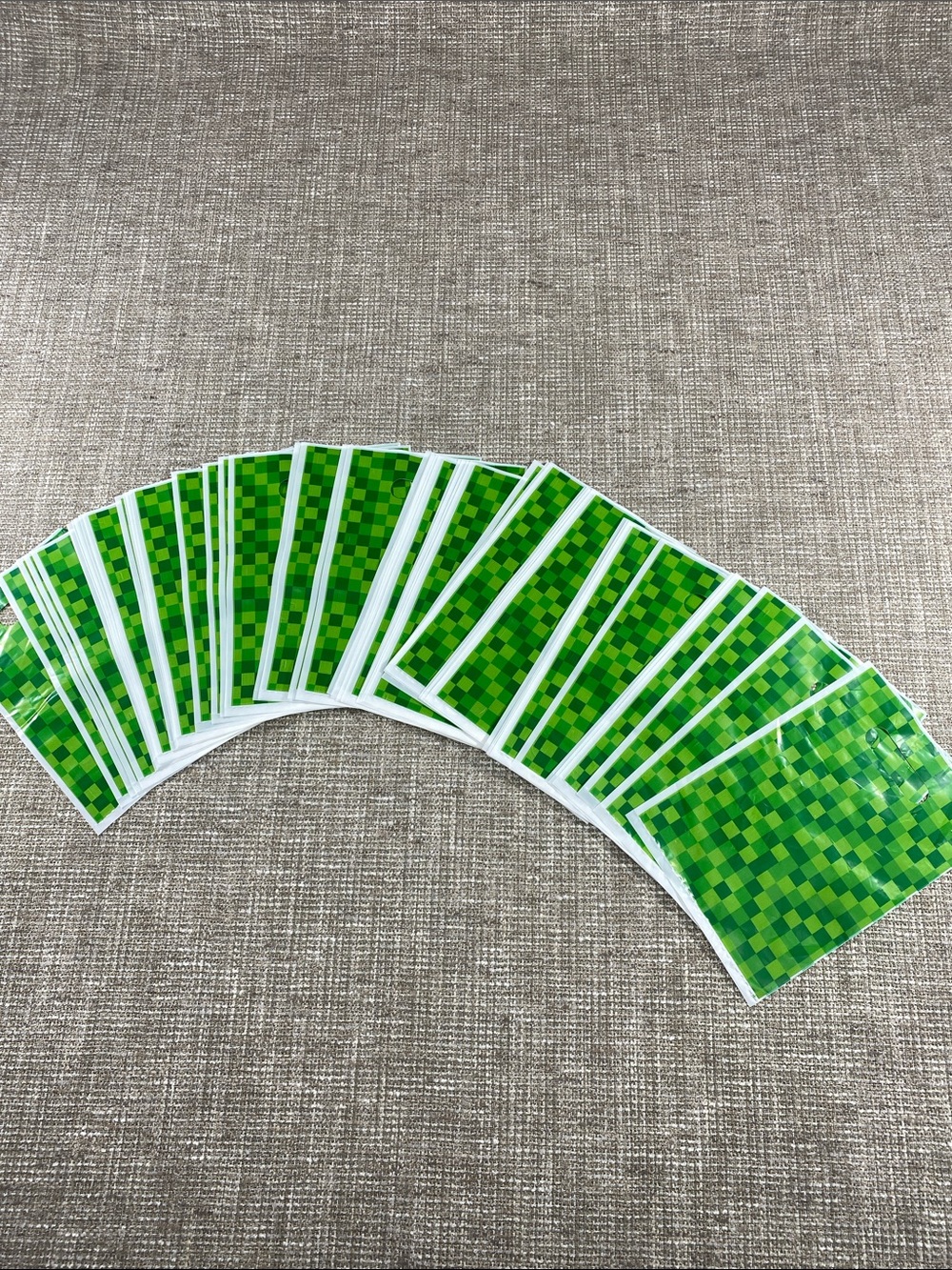 Green Checkered Party Favor Bags - Home Party Supplies party bags mincraft bags